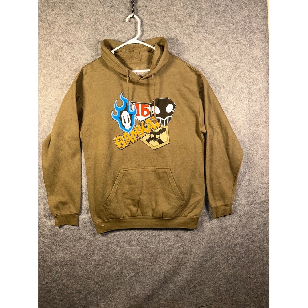 Bleach Banai Graphic Hoodie Sweatshirt Men's Tan Anime Manga‎